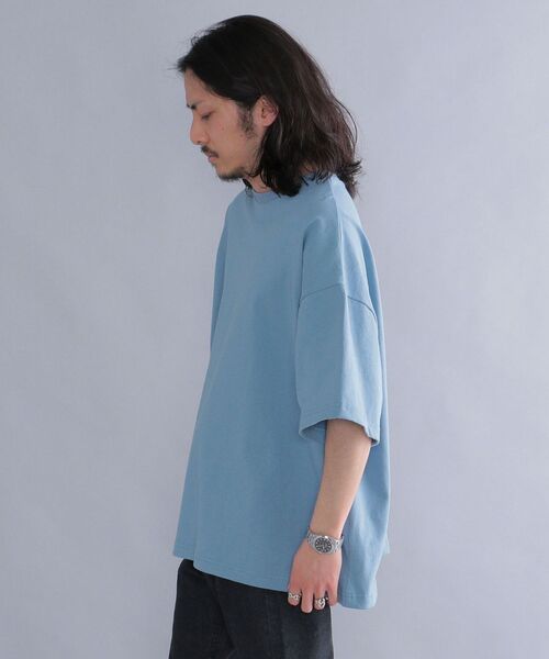 SHIPS(シップス)の「*SHIPS: ビッグシルエット ヘビーウェイト コットン クルーネック Tシャツ(Tシャツ/カットソー・メンズ・ホワイト/ベージュ/グレー/ブルー・SMALL/MEDIUM/LARGE)」の20枚目の写真