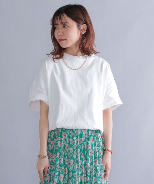 SHIPS(シップス)の「*SHIPS: ビッグシルエット ヘビーウェイト コットン クルーネック Tシャツ(Tシャツ/カットソー・メンズ・ホワイト/ベージュ/グレー/ブルー・SMALL/MEDIUM/LARGE)」の22枚目の写真