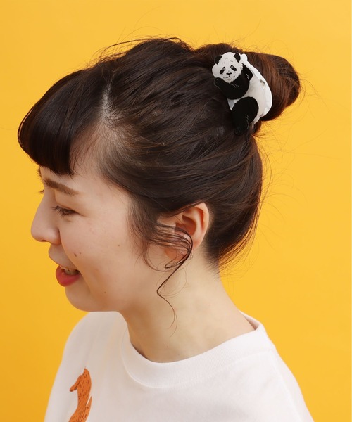 didizizi(ディディジジ)の「しがみつくパンダヘアクリップ(バレッタ/ヘアクリップ・レディース・ホワイト・FREE)」の2枚目の写真