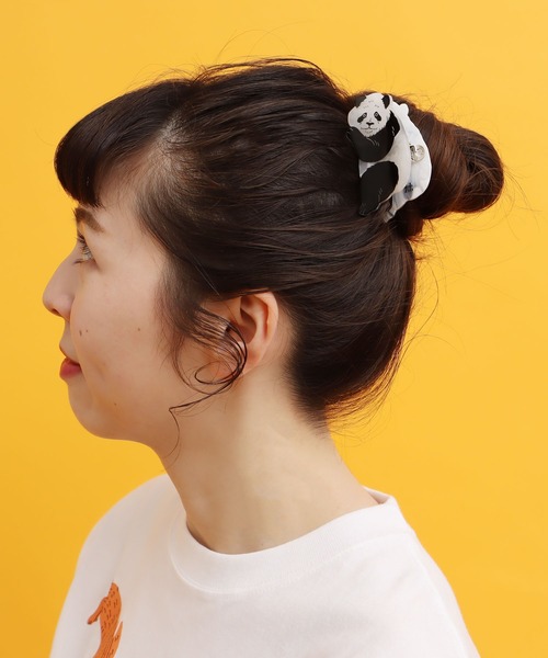didizizi(ディディジジ)の「しがみつくパンダヘアクリップ(バレッタ/ヘアクリップ・レディース・ホワイト・FREE)」の3枚目の写真