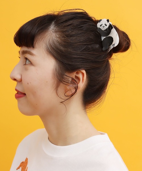 didizizi(ディディジジ)の「しがみつくパンダヘアクリップ(バレッタ/ヘアクリップ・レディース・ホワイト・FREE)」の5枚目の写真