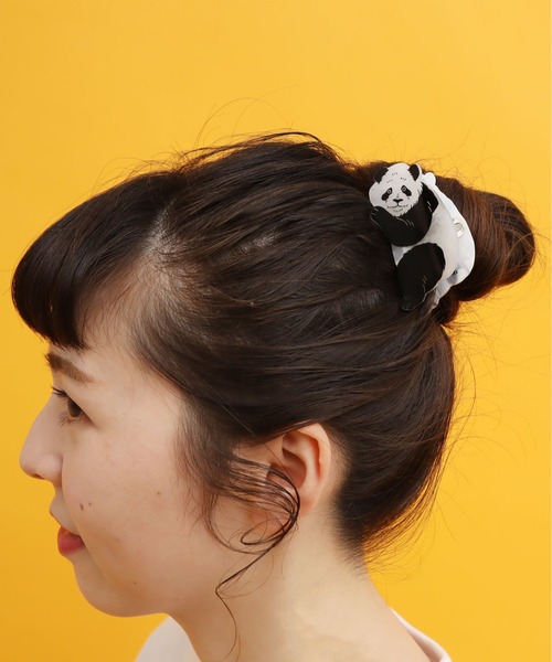 didizizi(ディディジジ)の「しがみつくパンダヘアクリップ(バレッタ/ヘアクリップ・レディース・ホワイト・FREE)」の7枚目の写真