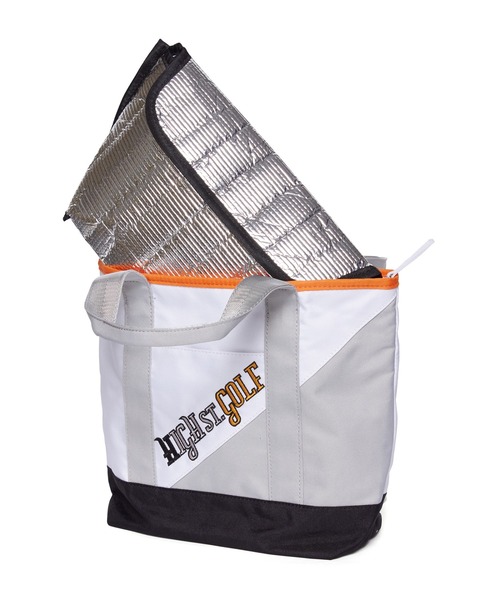 HIGH STREET（ハイストリート）の「【UNISEX】HIGH ST. GOLF∴カラーブロッキング カートバッグ（トートバッグ・メンズ・ホワイト/ブラック・F）」の6枚目の写真