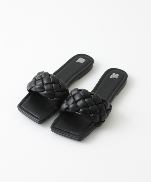 COLONY 2139（コロニートゥーワンスリーナイン）の「編み込みフラットサンダル（サンダル・レディース・ブラック/アイボリー・22.5/24.5/23.5）」の19枚目の写真