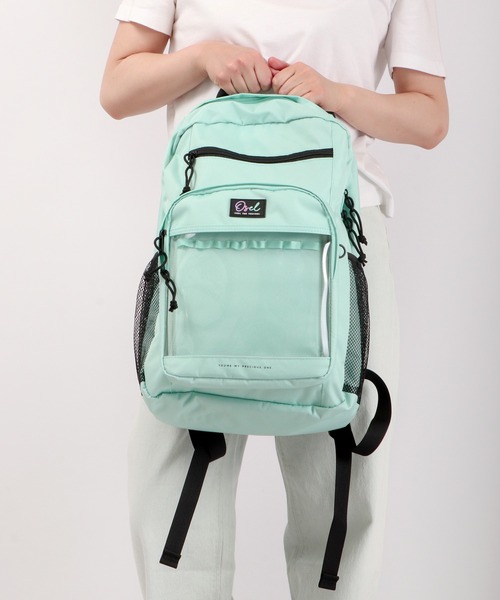 Osel 推せる尊い サイドメッシュポケット キーホルダー ストラップ 缶バッヂ 装着台紙付 クリアポケット リュック バックパック リュック Funalive ファンアライブ のファッション通販 Zozotown