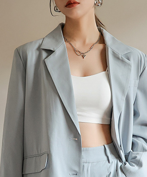 c.u.l（シーユーエル）の「ショート丈 カップ付きキャミソール culw220（キャミソール・レディース・ホワイト/ブラック/ライトイエロー・M/L/XL）」の16枚目の写真