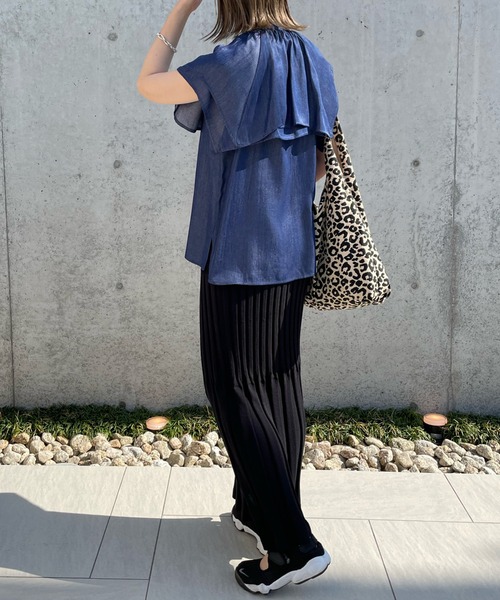 select MOCA by misato（セレクトモカバイミサト）の「2022 SS ランダムリブニットスカート（スカート・レディース・ブラック/ベージュ/アイボリー・FREE）」の17枚目の写真