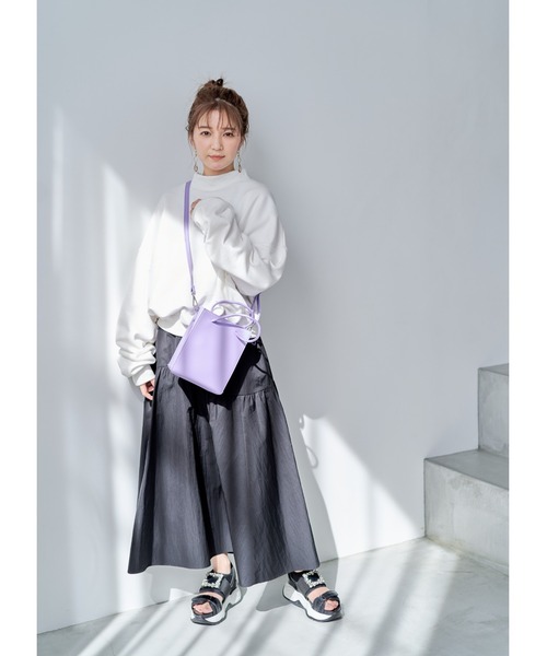 Mafmof（マフモフ）の「Mafmof(マフモフ)ボリュームソールビジュースポーツサンダル（サンダル・レディース・ブラック/ホワイト・M/LL/L/S）」の9枚目の写真