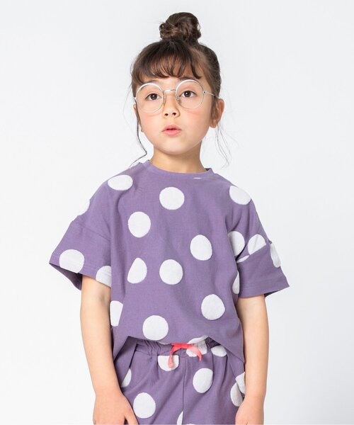 BREEZE（ブリーズ）の「WEB限定 ジャガードＴシャツ（Tシャツ/カットソー・キッズ・ブラック/キナリ/ラベンダー・90/100/110/120/130/140/80）」の3枚目の写真