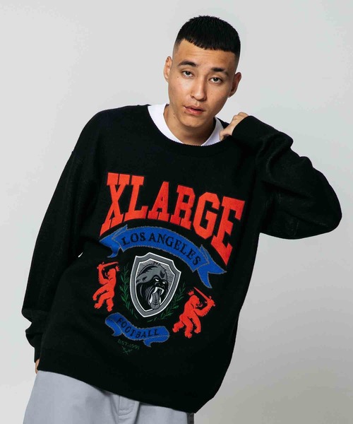 XLARGE（エクストララージ）の「EMBLEM LOGO CREWNECK KNIT（ニット 