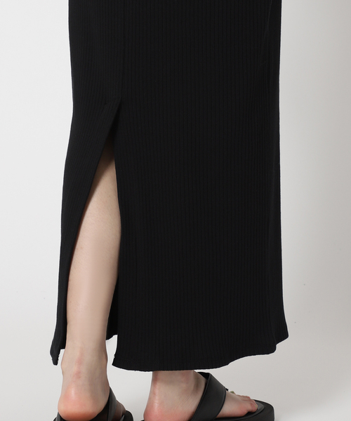 u by spick&span■スクエアネックリブワンピース U by SPICK&SPAN（ユーバイスピックアンドスパン）の「スクエア