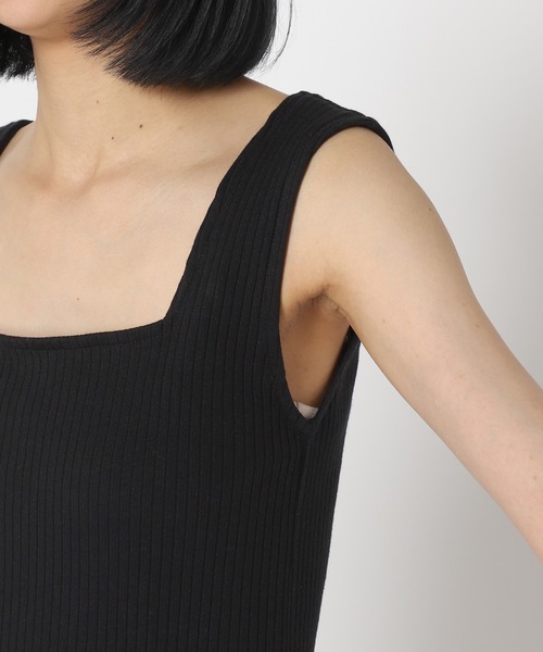 u by spick&span■スクエアネックリブワンピース U by SPICK&SPAN ワンピース スクエアネックリブワンピース