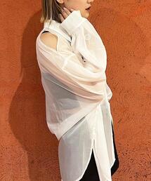 INGNI | 肩スリットシアー／シャツ(シャツ/ブラウス)