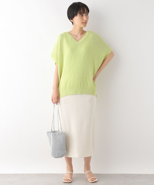 LEPSIM（レプシィム）の「5ゲージカノコアミプルオーバー半袖 294770