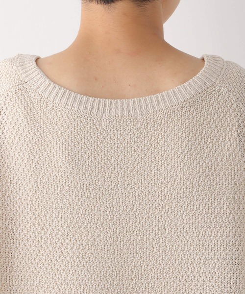 LEPSIM(レプシィム)の「5ゲージカノコアミプルオーバー半袖 294770(ニット/セーター・レディース・オフホワイト/イエロー/キャメル・FREE)」の13枚目の写真