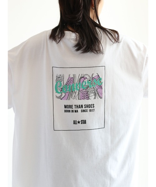 CONVERSE(コンバース)の「【CONVERSE】コンバースオールスター バックプリントビッグTee(Tシャツ/カットソー・レディース・ホワイト/ブラック/ベージュ/ホワイト系その他/ブラック系その他/ベージュ系その他・M)」の17枚目の写真
