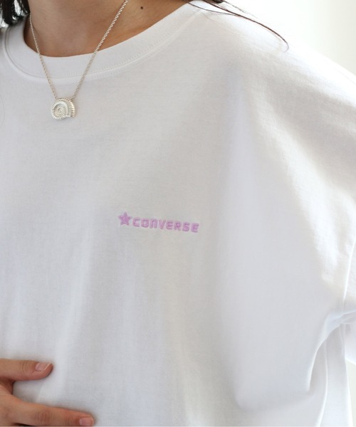 CONVERSE(コンバース)の「【CONVERSE】コンバースオールスター バックプリントビッグTee(Tシャツ/カットソー・レディース・ホワイト/ブラック/ベージュ/ホワイト系その他/ブラック系その他/ベージュ系その他・M)」の18枚目の写真