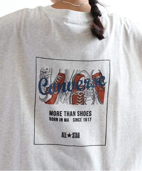 CONVERSE(コンバース)の「【CONVERSE】コンバースオールスター バックプリントビッグTee(Tシャツ/カットソー・レディース・ホワイト/ブラック/ベージュ/ホワイト系その他/ブラック系その他/ベージュ系その他・M)」の12枚目の写真