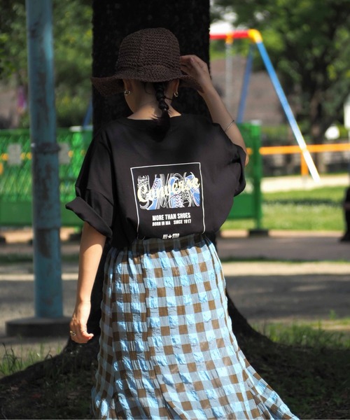 CONVERSE(コンバース)の「【CONVERSE】コンバースオールスター バックプリントビッグTee(Tシャツ/カットソー・レディース・ホワイト/ブラック/ベージュ/ホワイト系その他/ブラック系その他/ベージュ系その他・M)」の21枚目の写真