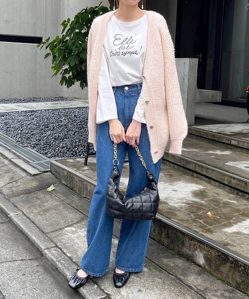MAJESTIC LEGON(マジェスティックレゴン)の「デニムワイドパンツ(デニムパンツ・レディース・サックスブルー/ブルー・SMALL/MEDIUM)」の8枚目の写真