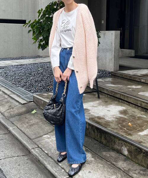 MAJESTIC LEGON(マジェスティックレゴン)の「デニムワイドパンツ(デニムパンツ・レディース・サックスブルー/ブルー・SMALL/MEDIUM)」の9枚目の写真