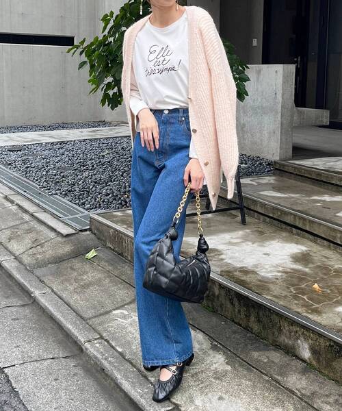 MAJESTIC LEGON(マジェスティックレゴン)の「デニムワイドパンツ(デニムパンツ・レディース・サックスブルー/ブルー・SMALL/MEDIUM)」の10枚目の写真