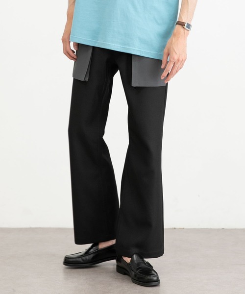 URBAN RESEARCH（アーバンリサーチ）の「URBAN RESEARCH iD　ポリエステルツイルブーツカットパンツ（その他パンツ・メンズ・ブラック/ラベンダー/ブルー系その他・MEDIUM/LARGE）」の5枚目の写真