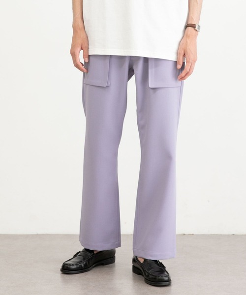 URBAN RESEARCH（アーバンリサーチ）の「URBAN RESEARCH iD　ポリエステルツイルブーツカットパンツ（その他パンツ・メンズ・ブラック/ラベンダー/ブルー系その他・MEDIUM/LARGE）」の9枚目の写真