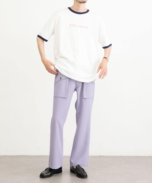 URBAN RESEARCH（アーバンリサーチ）の「URBAN RESEARCH iD　ポリエステルツイルブーツカットパンツ（その他パンツ・メンズ・ブラック/ラベンダー/ブルー系その他・MEDIUM/LARGE）」の10枚目の写真