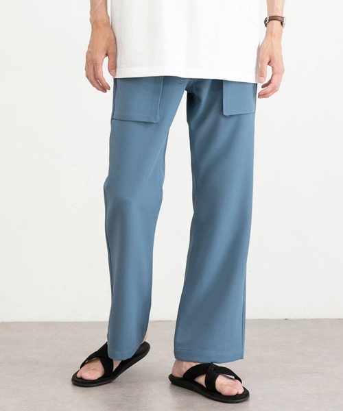 URBAN RESEARCH（アーバンリサーチ）の「URBAN RESEARCH iD　ポリエステルツイルブーツカットパンツ（その他パンツ・メンズ・ブラック/ラベンダー/ブルー系その他・MEDIUM/LARGE）」の12枚目の写真