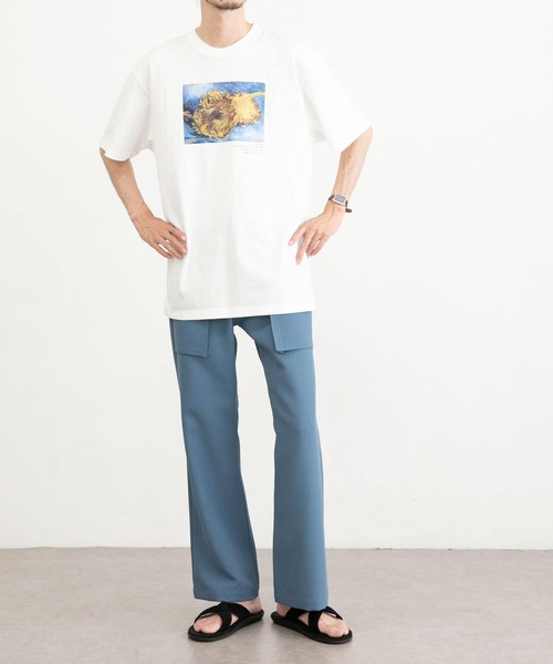 URBAN RESEARCH（アーバンリサーチ）の「URBAN RESEARCH iD　ポリエステルツイルブーツカットパンツ（その他パンツ・メンズ・ブラック/ラベンダー/ブルー系その他・MEDIUM/LARGE）」の13枚目の写真