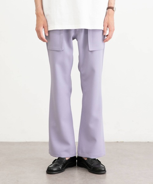 URBAN RESEARCH（アーバンリサーチ）の「URBAN RESEARCH iD　ポリエステルツイルブーツカットパンツ（その他パンツ・メンズ・ブラック/ラベンダー/ブルー系その他・MEDIUM/LARGE）」の14枚目の写真