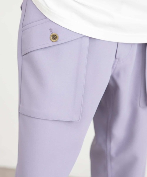 URBAN RESEARCH（アーバンリサーチ）の「URBAN RESEARCH iD　ポリエステルツイルブーツカットパンツ（その他パンツ・メンズ・ブラック/ラベンダー/ブルー系その他・MEDIUM/LARGE）」の17枚目の写真