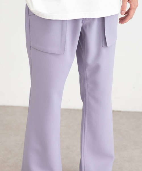 URBAN RESEARCH（アーバンリサーチ）の「URBAN RESEARCH iD　ポリエステルツイルブーツカットパンツ（その他パンツ・メンズ・ブラック/ラベンダー/ブルー系その他・MEDIUM/LARGE）」の18枚目の写真