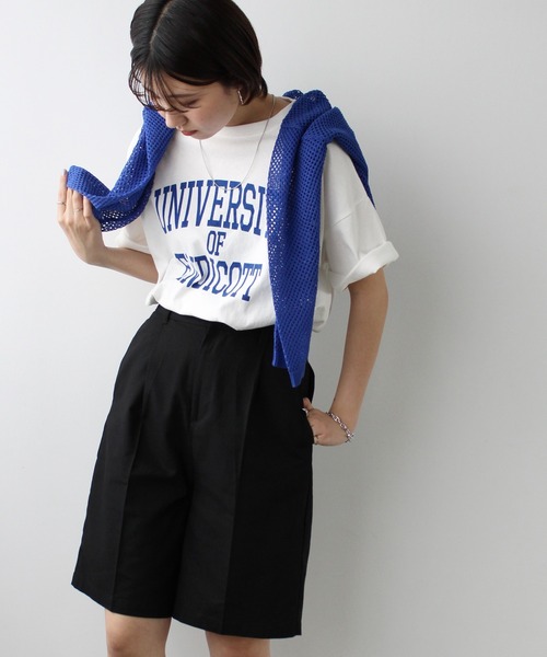 GeeRA(ジーラ)の「カレッジロゴ半袖Tシャツ(Tシャツ/カットソー・レディース・ホワイト×レッド/ホワイト×ブルー/ベージュ系その他・MEDIUM)」の16枚目の写真