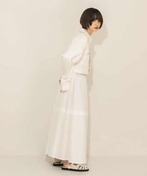 KBF（ケイビーエフ）の「ラグランショートデニムジャケット（デニムジャケット・レディース・ネイビー/オフホワイト・ONE）」の10枚目の写真