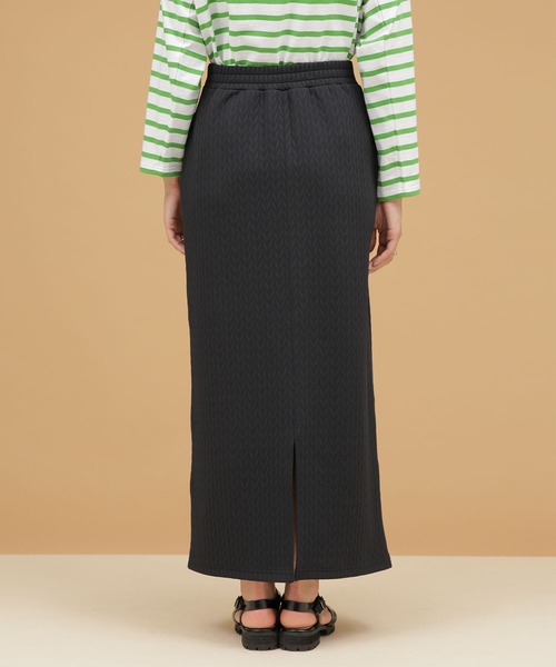 LB.03/ジャージーキルトタイトスカート