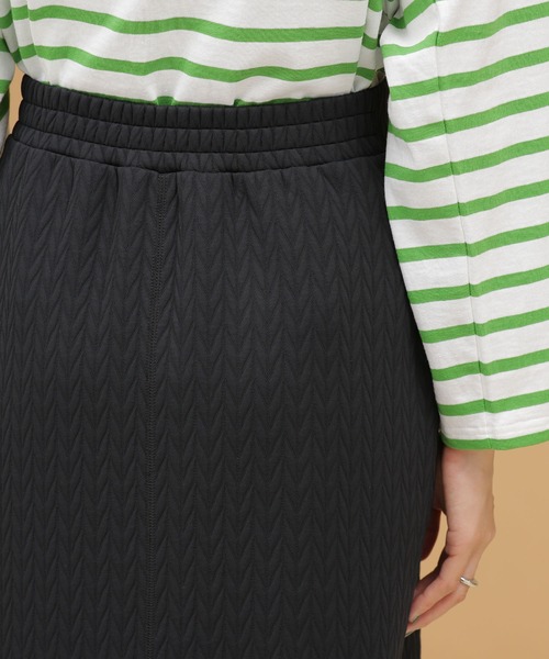 LB.03/ジャージーキルトタイトスカート