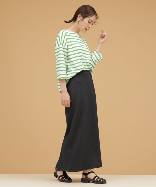 LB.03/ジャージーキルトタイトスカート