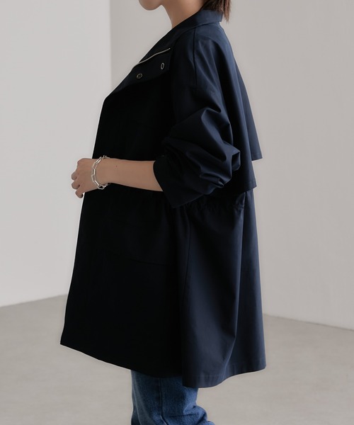 COLLAGE GALLARDAGALANTE(コラージュガリャルダガランテ)の「【OT】オトナミリタリーコート/コンバットコート(ミリタリージャケット・レディース・ネイビー/カーキ・FREE)」の14枚目の写真