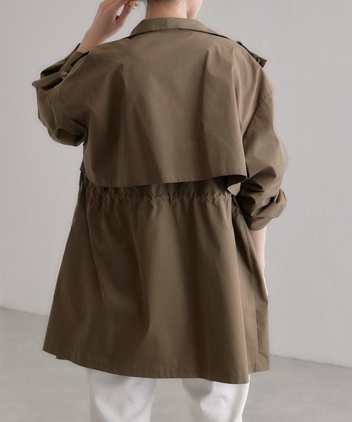 COLLAGE GALLARDAGALANTE(コラージュガリャルダガランテ)の「【OT】オトナミリタリーコート/コンバットコート(ミリタリージャケット・レディース・ネイビー/カーキ・FREE)」の16枚目の写真