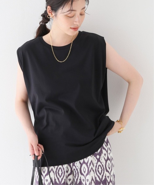 JOURNAL STANDARD relume(ジャーナルスタンダード レリューム)の「《追加》汗染み防止フレンチスリーブTEE(Tシャツ/カットソー・レディース・ホワイト/チャコールグレー/ブラック/ブラウン/オレンジ・FREE)」の3枚目の写真