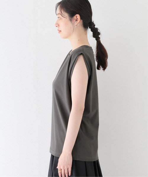 JOURNAL STANDARD relume(ジャーナルスタンダード レリューム)の「《追加》汗染み防止フレンチスリーブTEE(Tシャツ/カットソー・レディース・ホワイト/チャコールグレー/ブラック/ブラウン/オレンジ・FREE)」の12枚目の写真