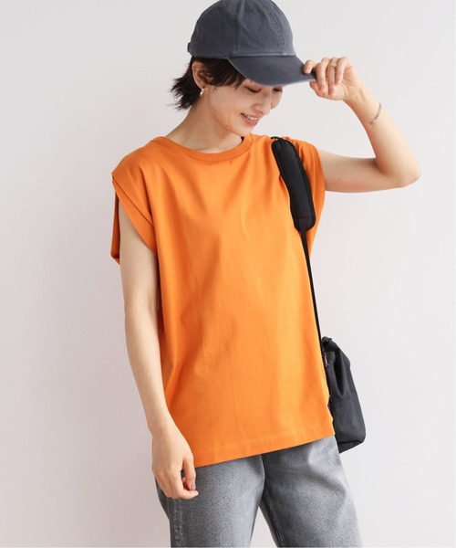 JOURNAL STANDARD relume(ジャーナルスタンダード レリューム)の「《追加》汗染み防止フレンチスリーブTEE(Tシャツ/カットソー・レディース・ホワイト/チャコールグレー/ブラック/ブラウン/オレンジ・FREE)」の16枚目の写真