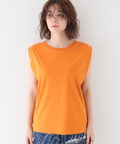 JOURNAL STANDARD relume(ジャーナルスタンダード レリューム)の「《追加》汗染み防止フレンチスリーブTEE(Tシャツ/カットソー・レディース・ホワイト/チャコールグレー/ブラック/ブラウン/オレンジ・FREE)」の13枚目の写真