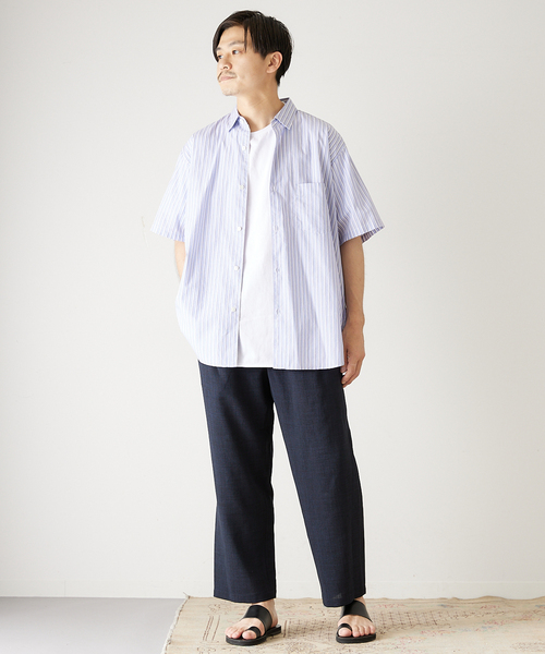 417 EDIFICE(フォーワンセブンエディフィス)の「リネンライク ドライイージーパンツ(スラックス・メンズ・ブラック/ベージュ/グリーン/ネイビー/レッド・SMALL/MEDIUM/LARGE)」の8枚目の写真