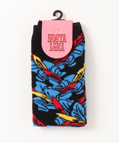 NOSTALGICA（ノスタルジカ）の「【 NOSTALGICA 】 ノスタルジカ オリジナル ジャガードハイソックス C（ソックス/靴下・レディース・その他1/その他2/その他3/その他4/その他5/その他6・23-25cm）」の3枚目の写真