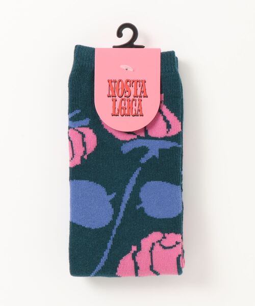 NOSTALGICA（ノスタルジカ）の「【 NOSTALGICA 】 ノスタルジカ オリジナル ジャガードハイソックス C（ソックス/靴下・レディース・その他1/その他2/その他3/その他4/その他5/その他6・23-25cm）」の4枚目の写真