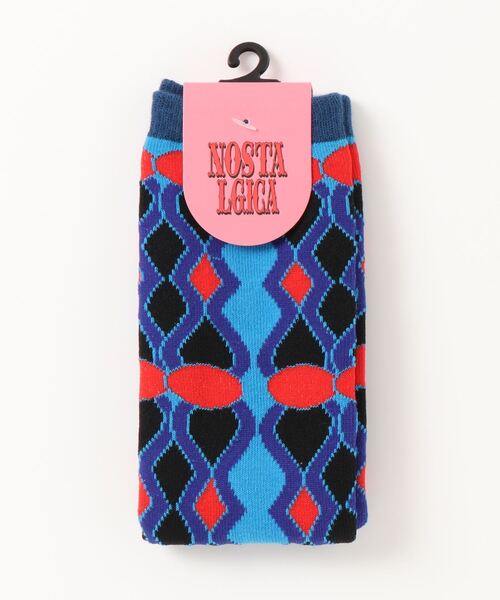 NOSTALGICA（ノスタルジカ）の「【 NOSTALGICA 】 ノスタルジカ オリジナル ジャガードハイソックス C（ソックス/靴下・レディース・その他1/その他2/その他3/その他4/その他5/その他6・23-25cm）」の5枚目の写真