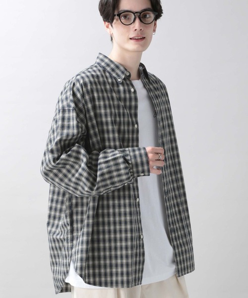 セール ブロードチェックビッグシャツ シャツ ブラウス Rageblue レイジブルー のファッション通販 Zozotown
